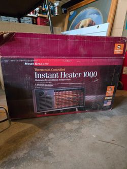 Thermostat controlled room heater