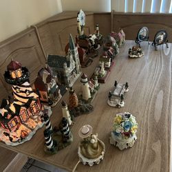 Light House Collection W/ Other Ceramic Houses