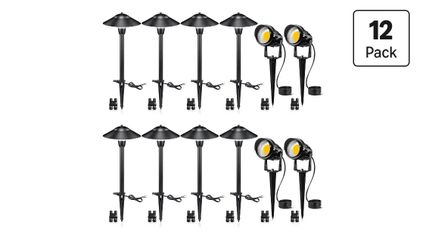 SUNVIE LED Low Voltage Landscape Lighting Kit
