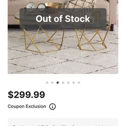 Boho Gold Geometric Round Glass Nesting Tables Set