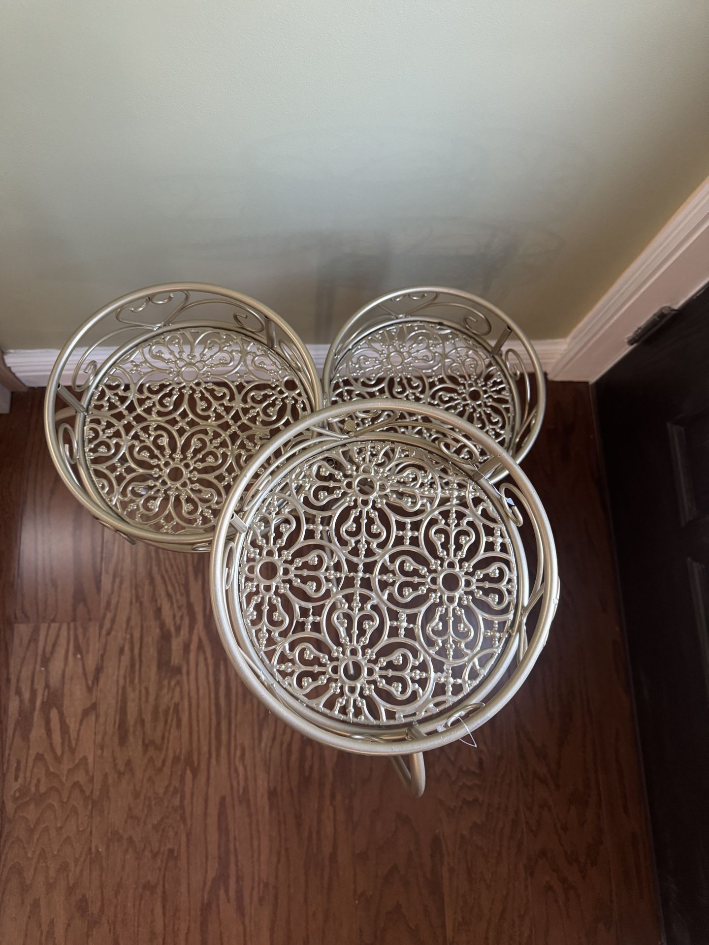 Gold Planter Stand