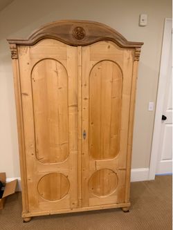 Antique Swedish Pine Armoire