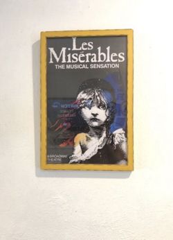 vintage 1986 Les Miserables Broadway Musical poster 