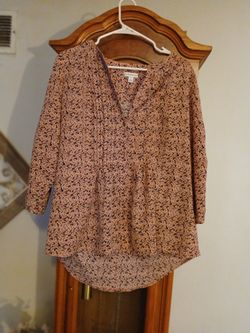 Womens Large Business Floral Top