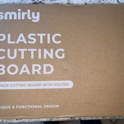 Brand New 3 Pack Cutting Board And Holder ( Factory Sealed)