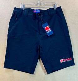 Red Bull Shorts Mens XL Lightweight Zip Pocket Workwear NWT