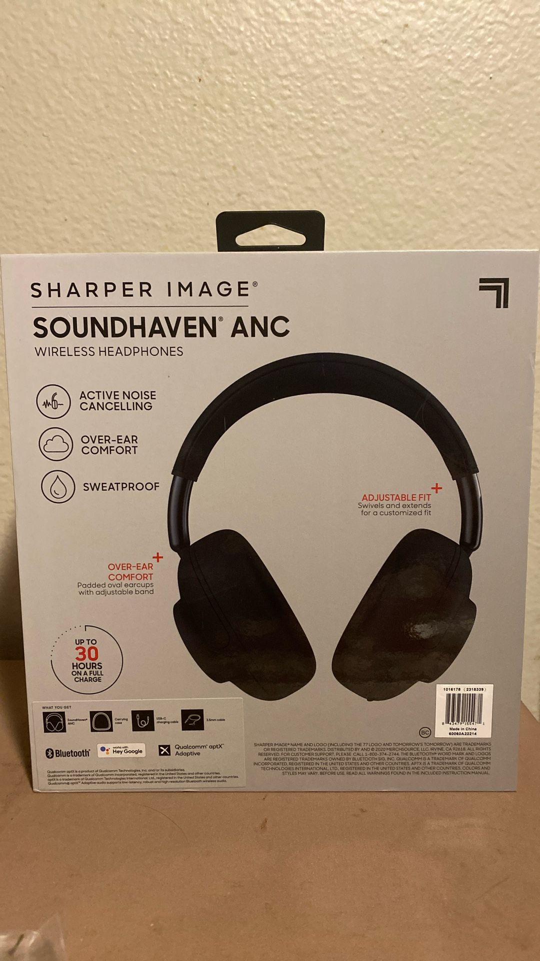Headphone, Sharper Image, SoundHaven ANC