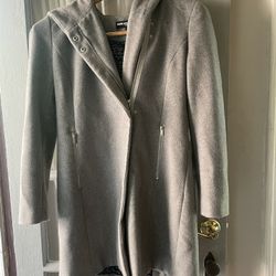 Women’s Karl Lagerfeld Gray Coat Size M