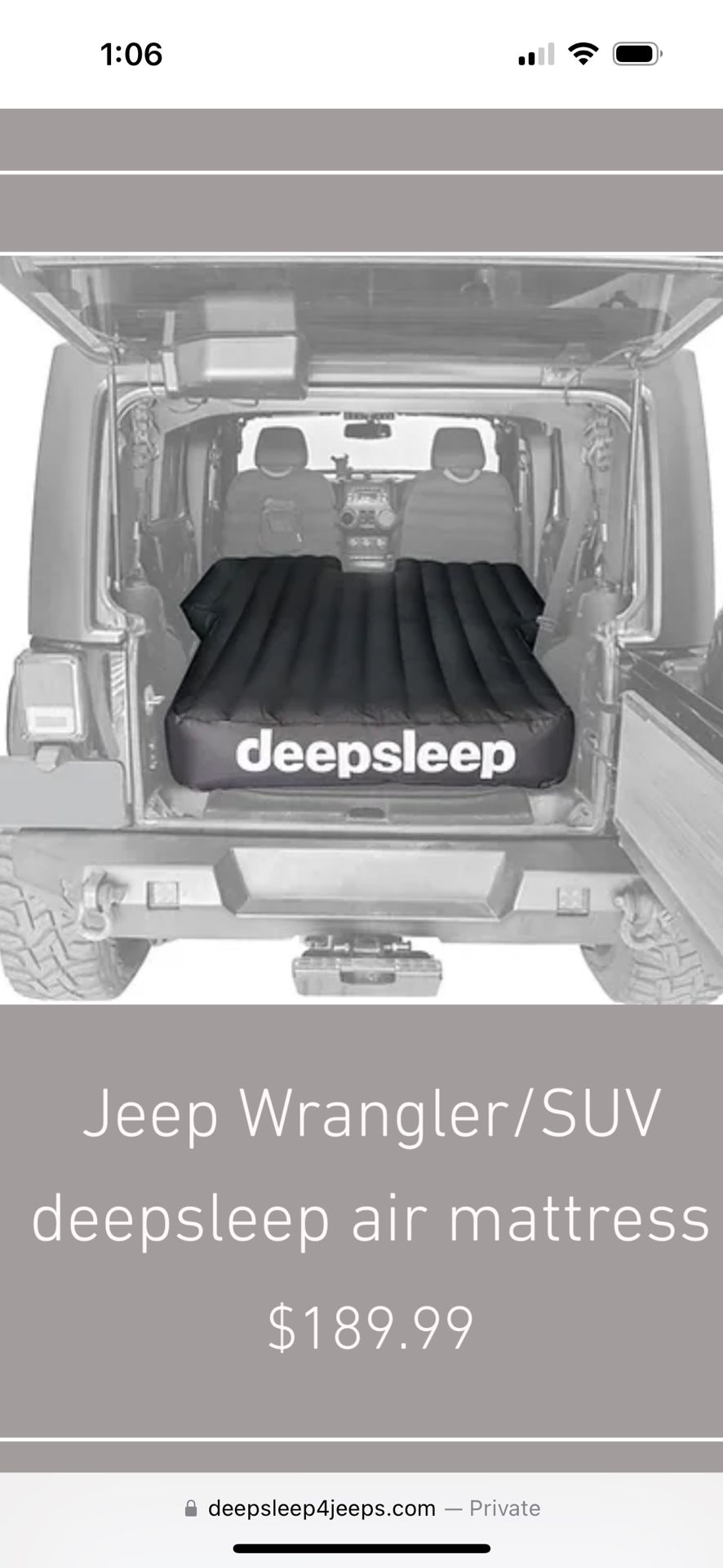 Deep sleep For Jeep