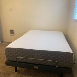 Queen Size Bed ! Queen Size Mattress And Adjustable Foundation ! Adjustable Bed ! Movable Motorized Bed ! Puffy Mattress ! Puffy Lux Queen Bed !