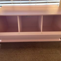 Sturdy Pink Wood Cubby