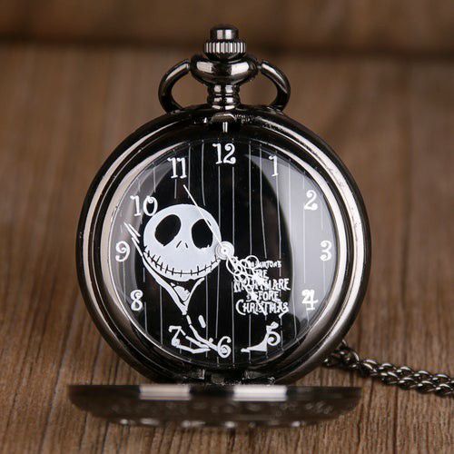 Nightmare Before Christmas Necklace Pocketwatch New