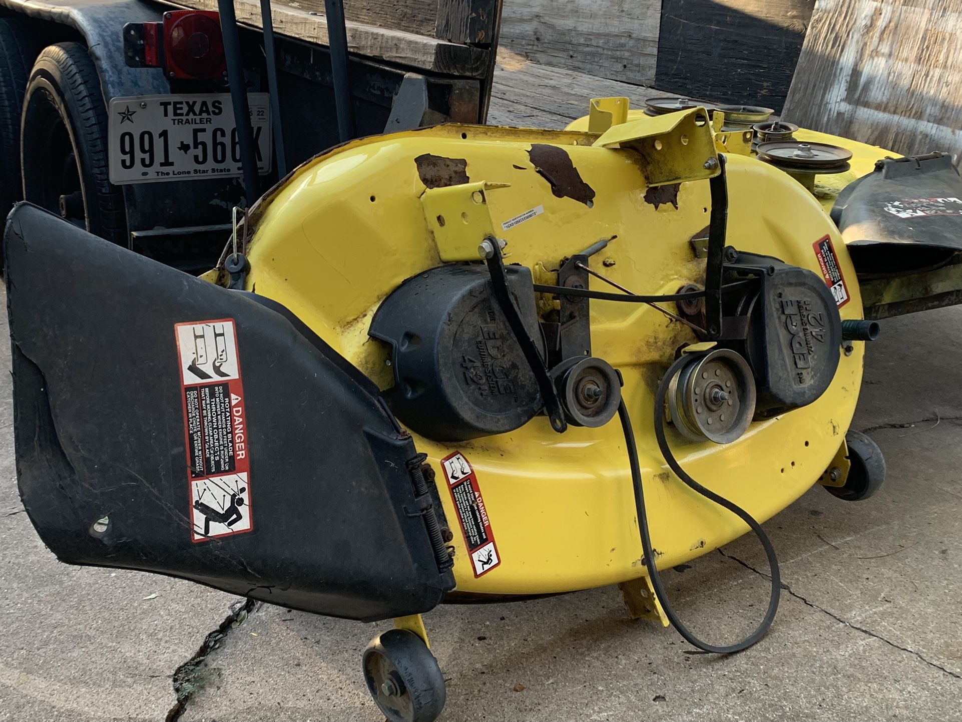 John Deere 42 Inch Edge Mower Deck for Sale in Richmond, TX OfferUp