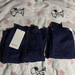 size 6 navy gold zipper