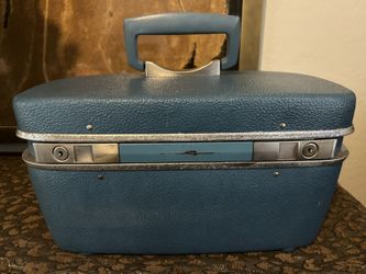 Samsonite Blue Train Case 1950’s