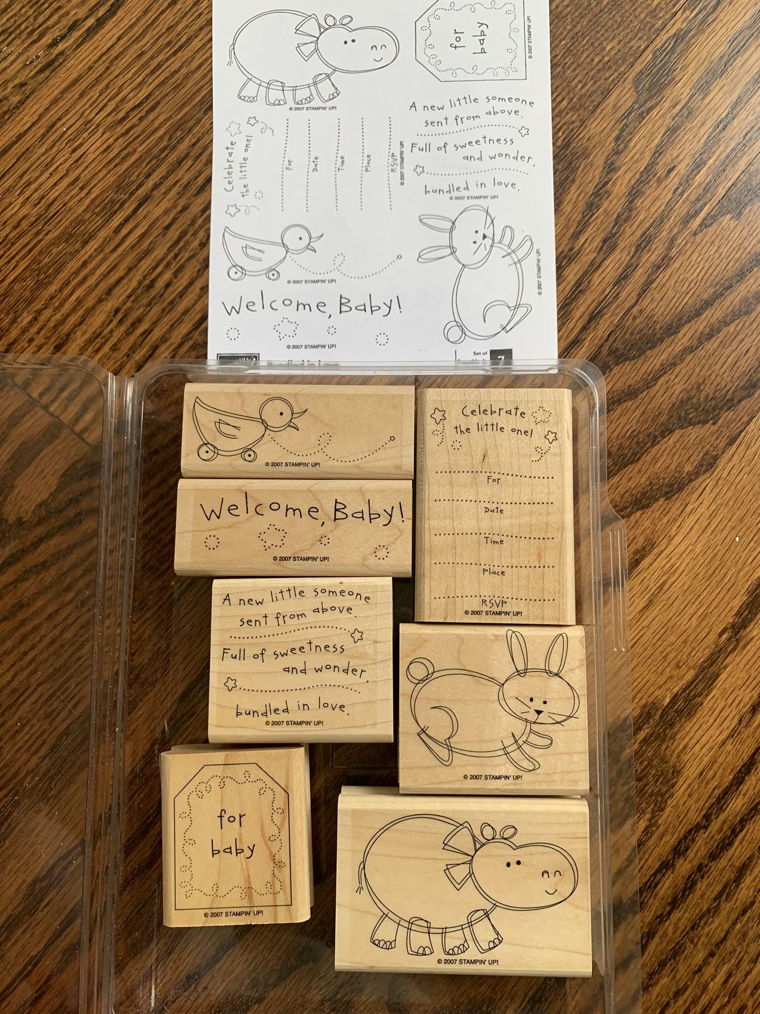 Stampin up sets   Wedding And Baby  $5 Each 