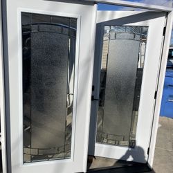 New Double Door Stel Size W72 H80 Right Hand Inswing Open First $1250 