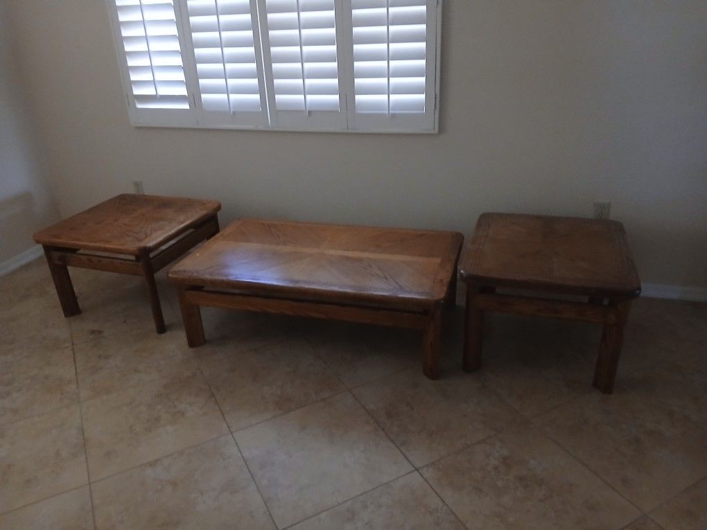 Coffee Table, 2 End Tables