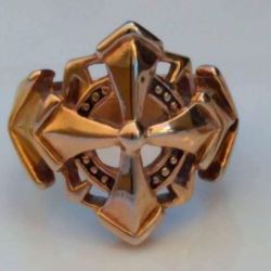 Men's gold Plated Stainless Steel Ring