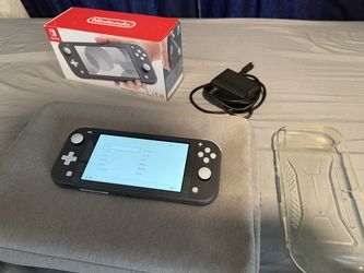 Nintendo Switch Lite Gray - Complete in Box With Case - Like New