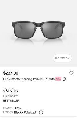 Polarized oakley sunglasses black