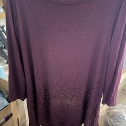 Extra Large   Purple Shirt..  It Sparkles