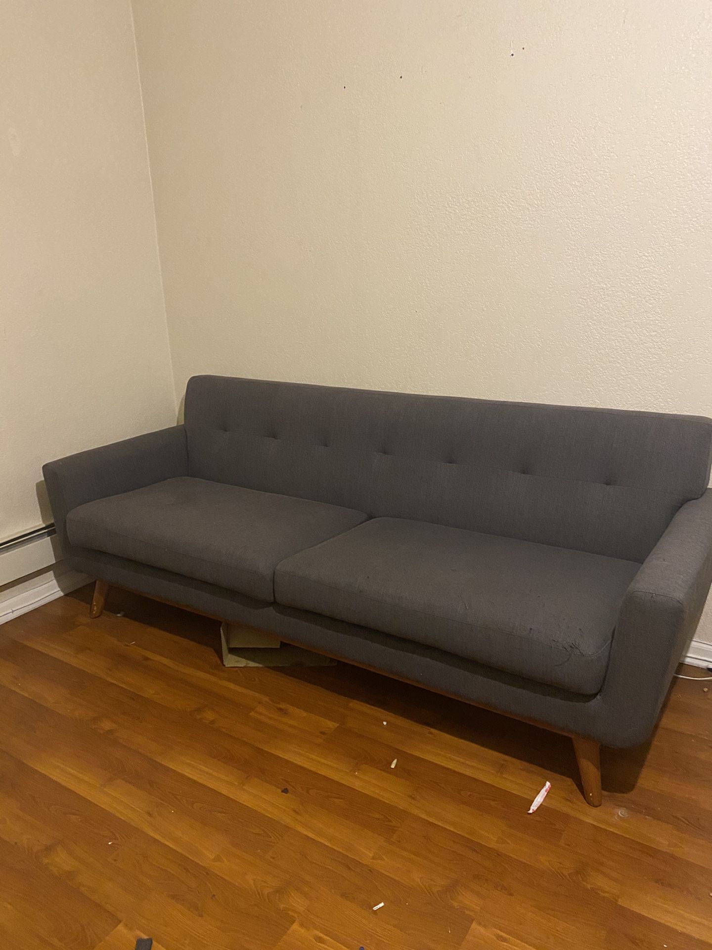Mid Century Modern Couch and Accent Chair Set