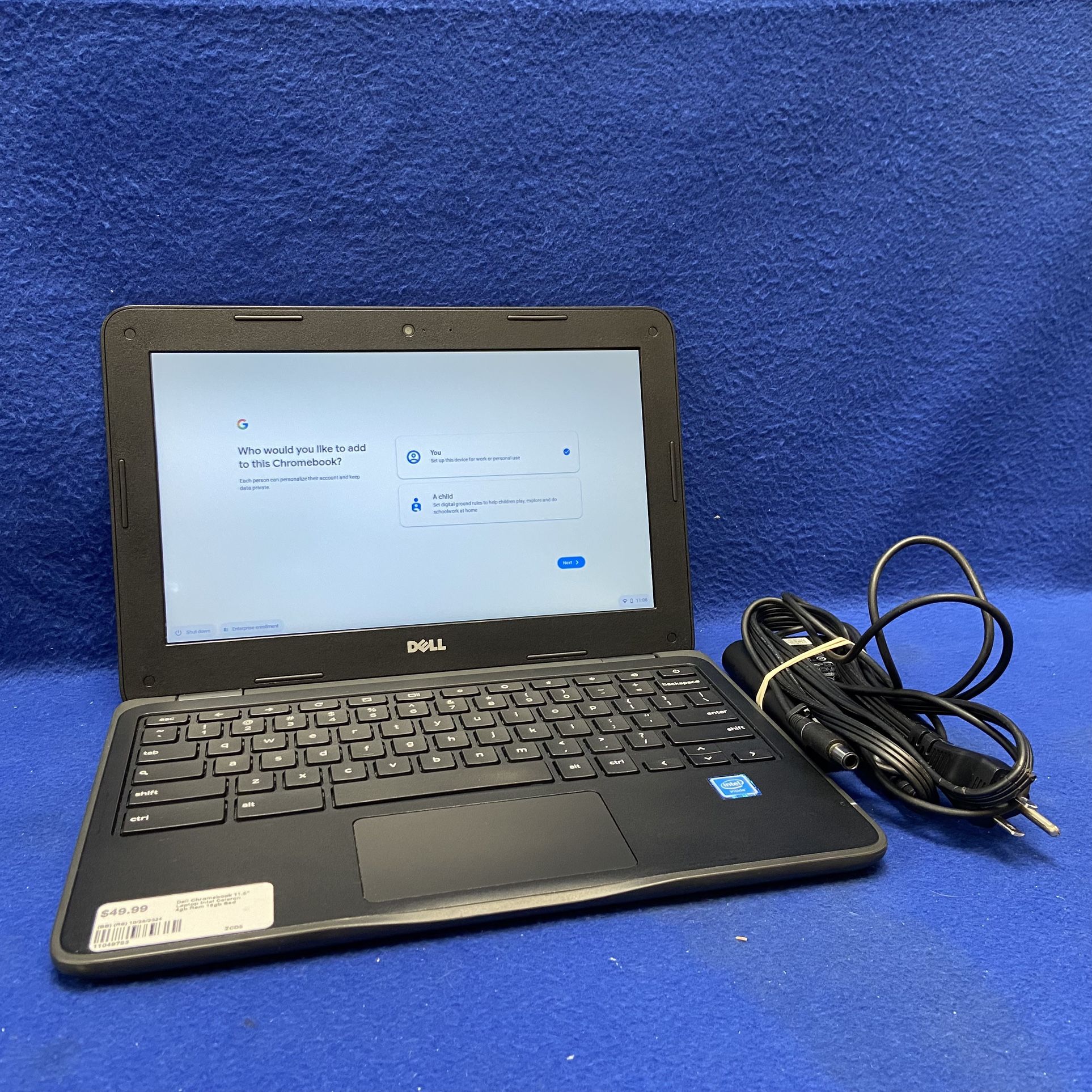 Dell Chromebook 11.6” Laptop Intel Celeron, 4GB Ram, 16GB SD 11049793