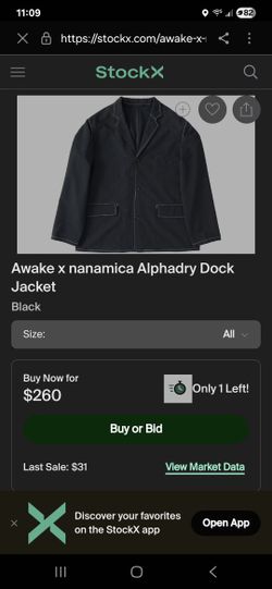 Awake x nanamica Alphadry Dock Jacket Super Rare