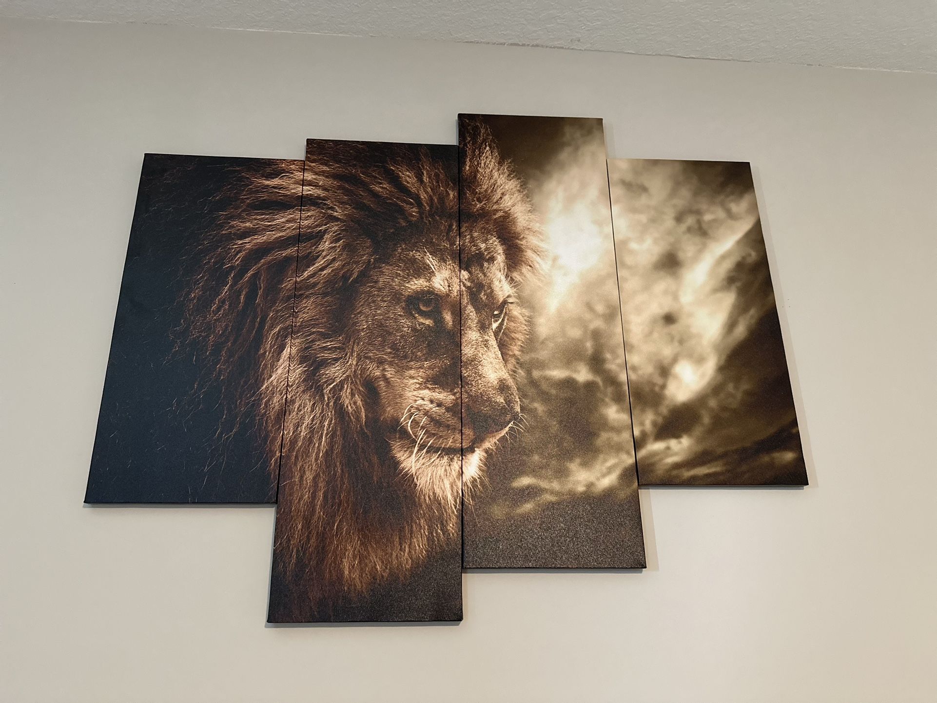 Multi Panel Lion Portrait