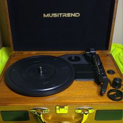Musitrend portable turntable with speakers,  MT316