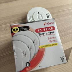 3 Pack Kidde Contractor 10 Year Smoke Detector