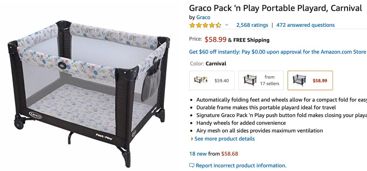 Play Portable Playard, Mattress Topper, and Crib Protector