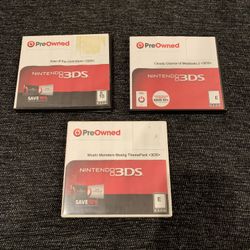 Nintendo 3DS Games With GameStop Cases Lot Of 3 *See Description For Prices*