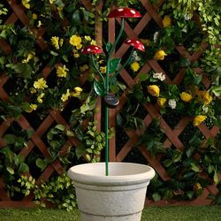 Solar Glass Mushroom Yard Stake

