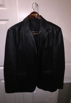Jacket size L for men genuine leather