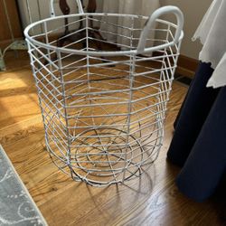 White Wire Basket