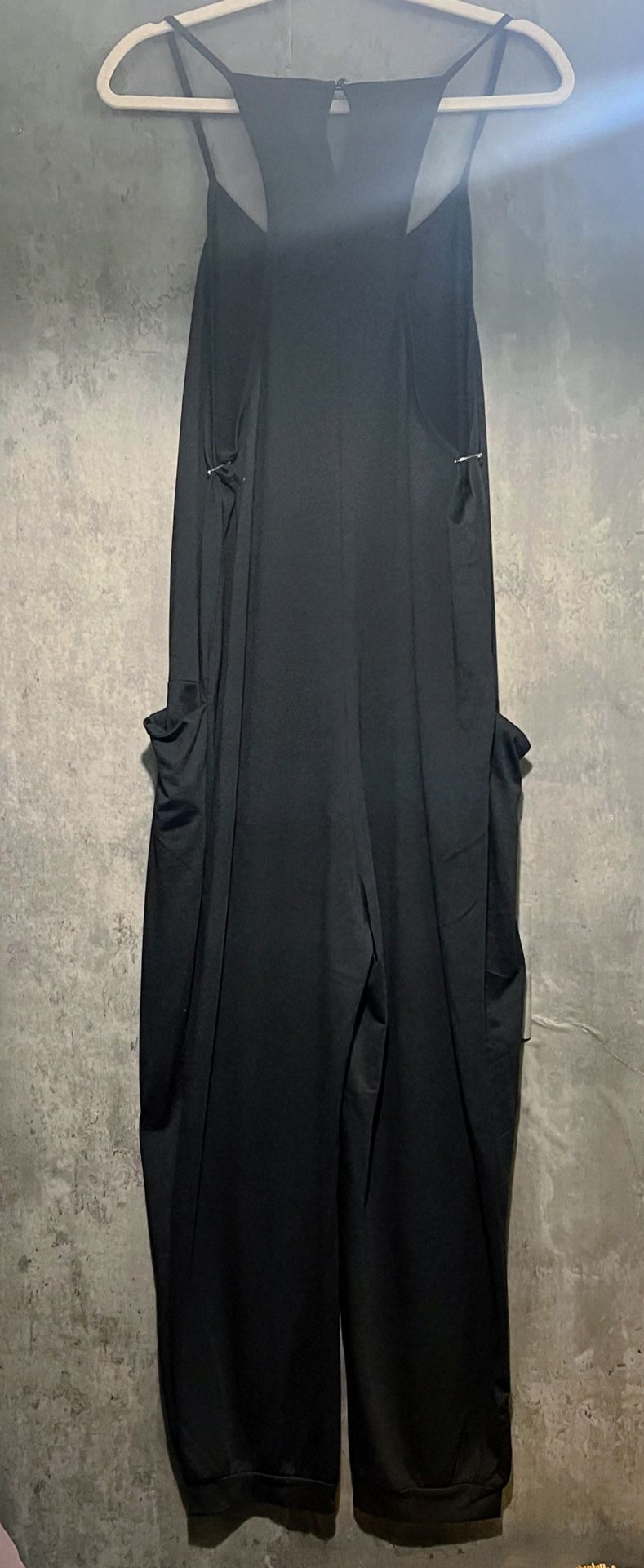Black Jumpsuit With Tapered Ankle  XL