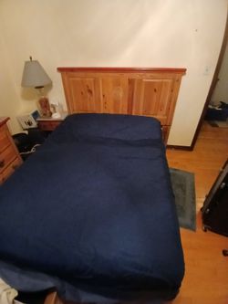Free Bed frame and mattress.