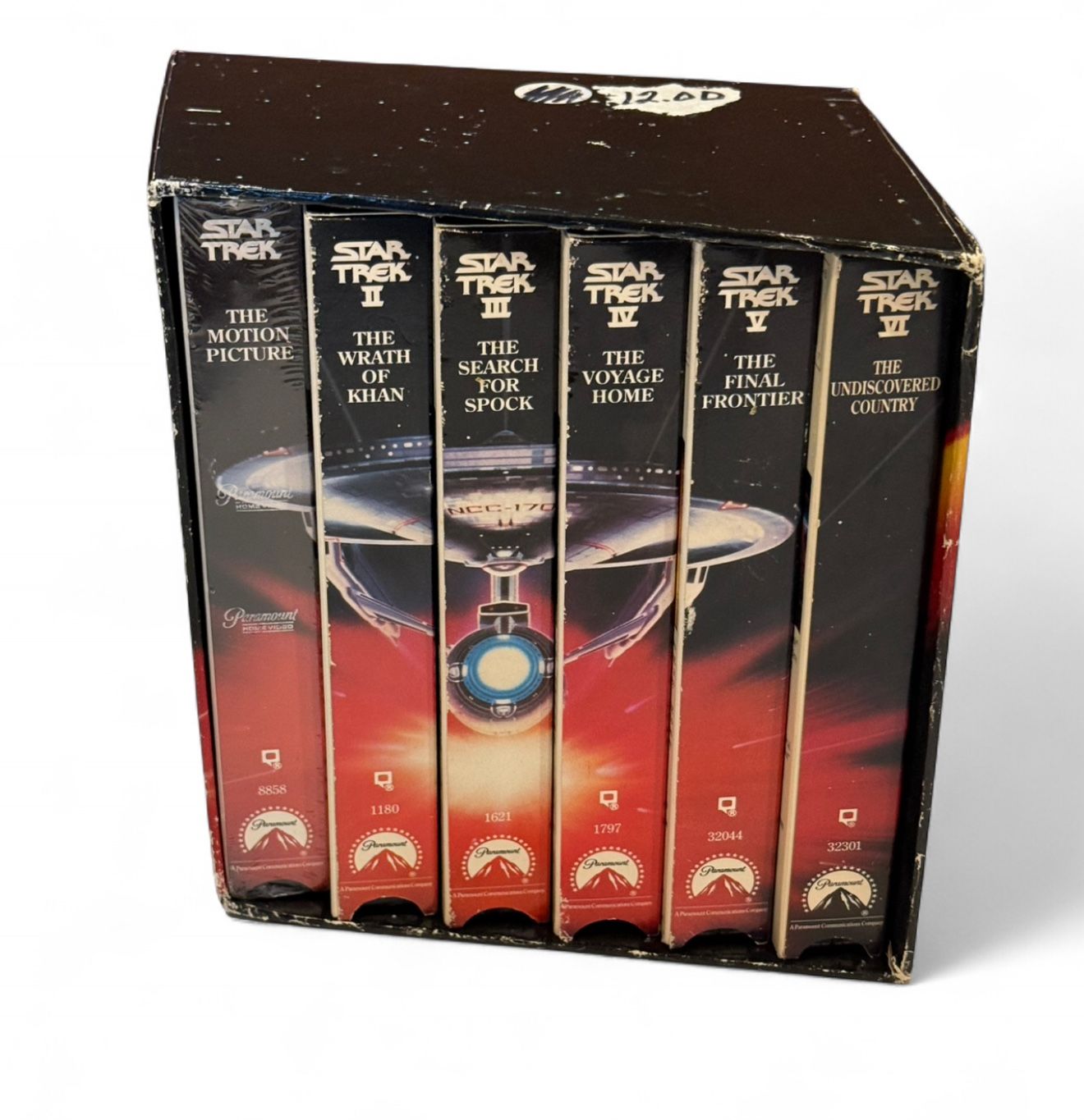 Star Trek The Movie Collection 6 VHS Tape 1993 Box Set Vintage EUC VG