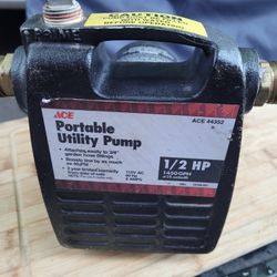 ACE Portable Utility Pump 1/2HP 1450 GPH