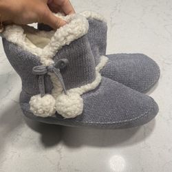 Women Faux Fur Medium Lounge Slip On Boots