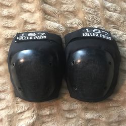 187 Knee Pads Skateboarding Rollerblading Size Large 