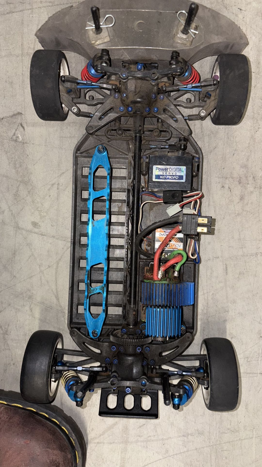 A couple rolling chassis brushed motor ESC battery and radio needed. Nobody’s spare pair of tires