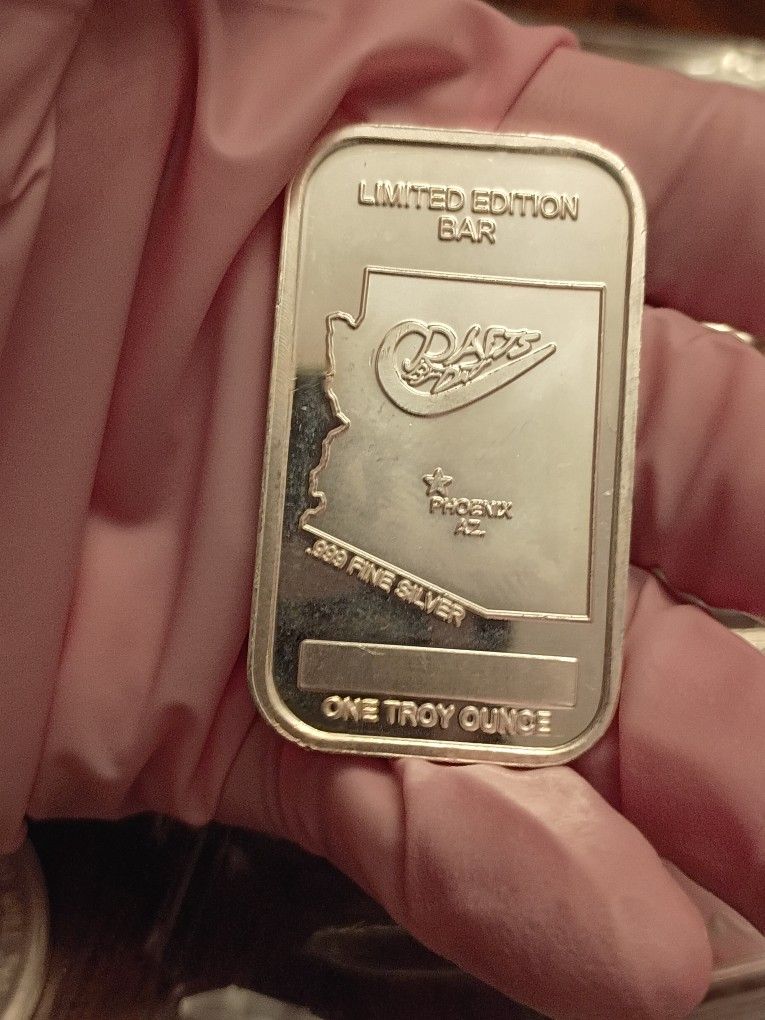 1 Oz Silver Arizona Bar