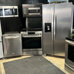 Refrigerator Stove Dishwasher Microwave 
