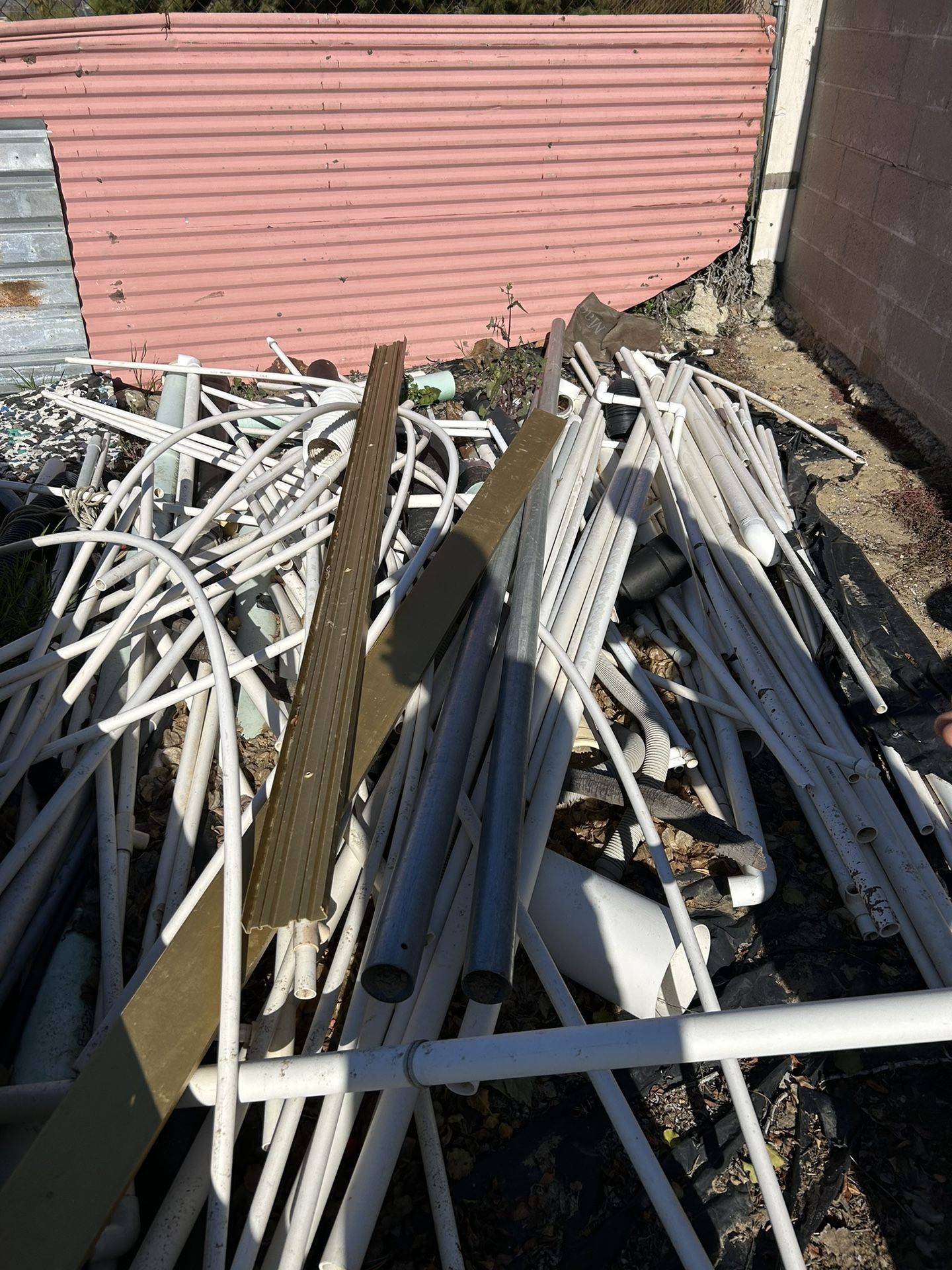 Free Building Materials (lots of Metal, Glass And Rain gutters)