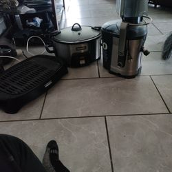 Outdoor Grill, Crockpot, Oster Juicer