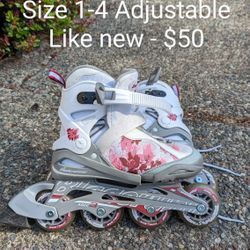 Girls Rollerblade Bladerunner Size 1-4 Adjustable