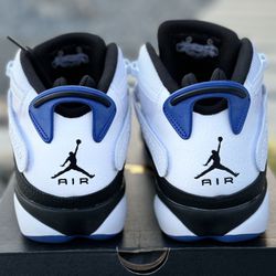 Nike Jordan 6 Rings Shoes in White/Black/Game Royal